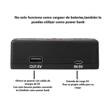 CARGADOR BATERIAS PILA RECARGABLE LIITOKALA LI 402 AA AAA 18650 14500 - 4