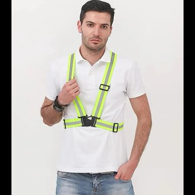 2 CHALECO REFLECTIVO SEGURIDAD VISIBILIDAD AJUSTABLE BICICLETA