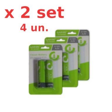SET 2 PACKS 2 PILAS BATERIAS LITIO RECARGABLE LI ION 18650