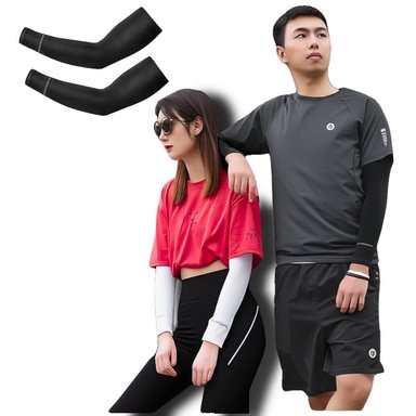 MANGA ROCKBROSS NEGRA PROTECCIÓN FRIO/CALOR AJUSTABLE COMPACTA SPANDEX UNISEX