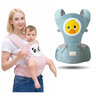 CANGURO MOCHILA ERGONOMICA PORTABEBE MULTIFUNCION FAJA LUMBAR VERDE