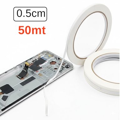 CINTA DOBLE CARA CONTACTO CELULARES LAPTOPS TABLETS REPARACIÓN 5MM X 50MTS