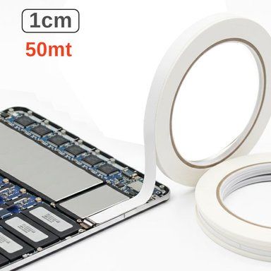CINTA DOBLE CARA CONTACTO CELULARES LAPTOPS TABLETS REPARACIÓN 1CM X 50MTS