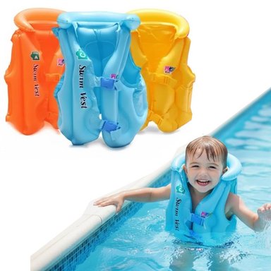 CHALECO INFLABLE PISCINA AGUA  FLOTADOR NIÑOS + 3 AÑOS