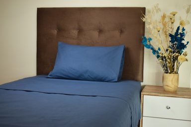 SET SÁBANAS ALGODÓN BRAMANTE TWIN ACERO 180 HILOS