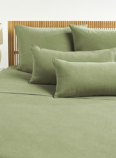 SET SÁBANAS ALGODÓN BRAMANTE PLAZA VERDE SIDRA 200 HILOS