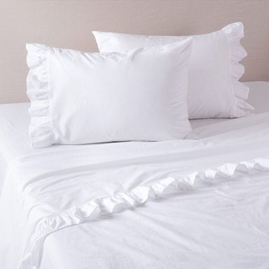 SET SÁBANAS BOOMS ALGODÓN BRAMANTE KING BLANCO 200HILOS