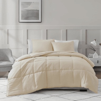 EDREDÓN MEDIA ESTACIÓN ALGODÓN BRAMANTE PLAZA IVORY 200 HILOS