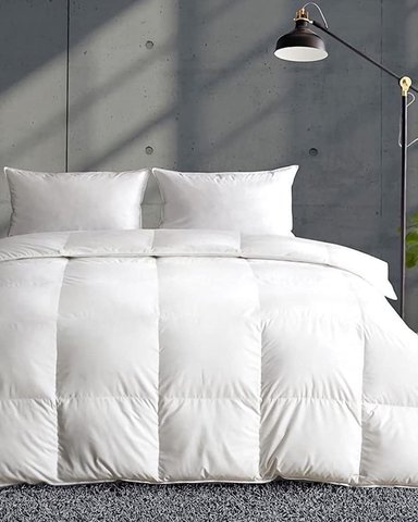 EDREDÓN DE PLUMAS QUEEN BLANCO