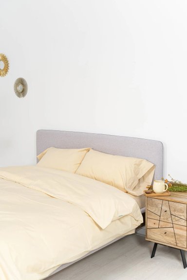 FUNDA PLUMÓN ALGODÓN PIMA 2 PLZ IVORY 300 HILOS