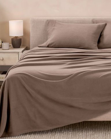 SET SÁBANAS POLAR PREMIUM KING CAMELLO