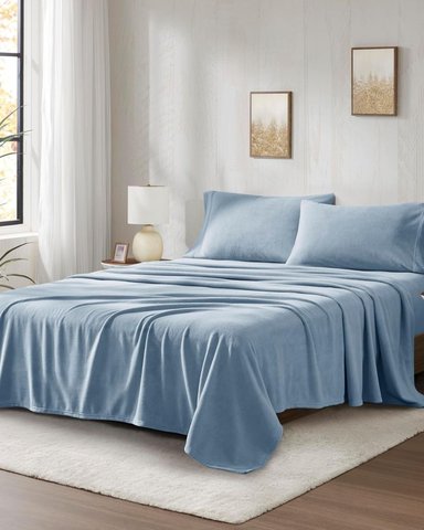 SET SÁBANAS POLAR 1 PLZ CELESTE