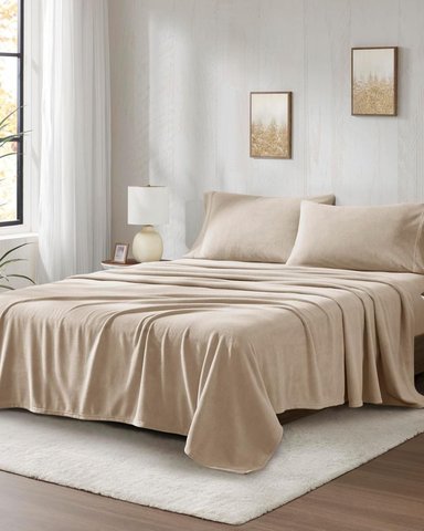 SET SÁBANAS POLAR 2 PLZ BEIGE