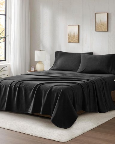 SET SÁBANAS POLAR KING NEGRO