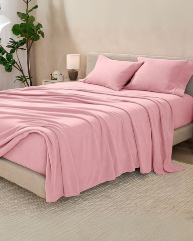 SET SÁBANAS POLAR KING ROSADO