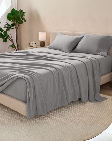 SET SÁBANAS POLAR 1.5 PLZ GRIS CLARO