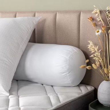 COJÍN CIRCULAR BLANCO 30 X 100 CM