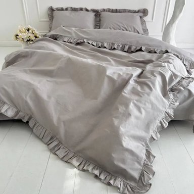 FUNDA PLUMÓN BOOMS 100 % ALGODÓN BRAMANTE 2 PLZ GRIS ZAREK 200 HILOS