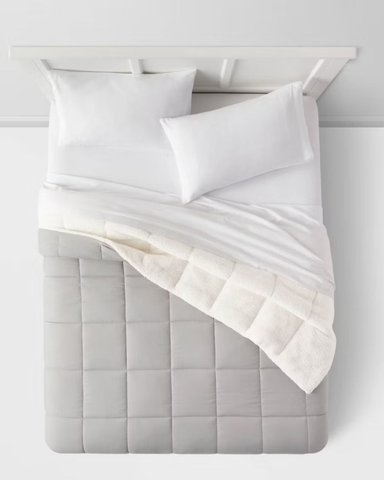 EDREDÓN CARNERO 2 PLZ GRIS VAPOR 200 HILOS