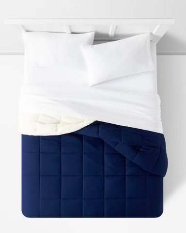 EDREDÓN CARNERO 1 PLZ AZUL MARINO 200 HILOS