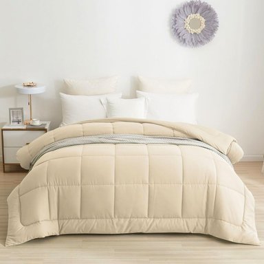 PLUMÓN 100 % ALGODÓN BRAMANTE 2 PLZ IVORY 200 HILOS