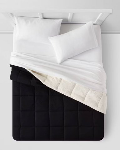 EDREDÓN CARNERO 1 PLZ NEGRO 200 HILOS