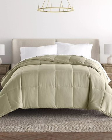 EDREDÓN MEDIA ESTACIÓN 100 % ALGODÓN BRAMANTE QUEEN ARENA 180 HILOS