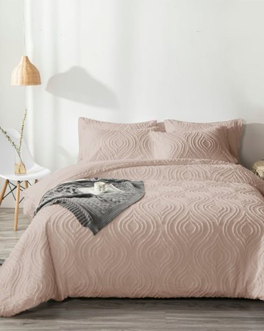 SET EDREDÓN PINTEREST + SÁBANAS 1.5 PLZ BEIGE