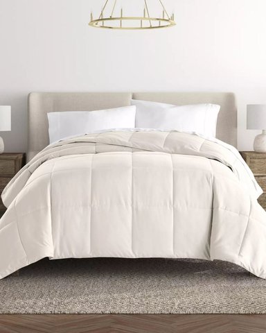 EDREDÓN MEDIA ESTACIÓN 100 % ALGODÓN BRAMANTE 1 PLZ PERLA 180 HILOS