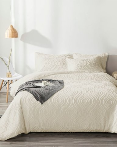 SET EDREDÓN PINTEREST + SÁBANAS 1.5 PLZ PERLA