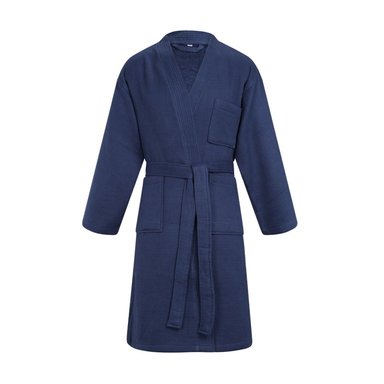 BATA WAFFLE 100 % ALGODÓN AZUL MEDIUM