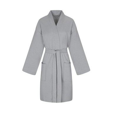 BATA 100 % ALGODÓN GRIS LARGE