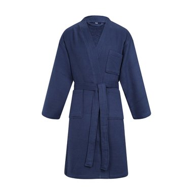 BATA WAFFLE 100 % ALGODÓN AZUL LARGE