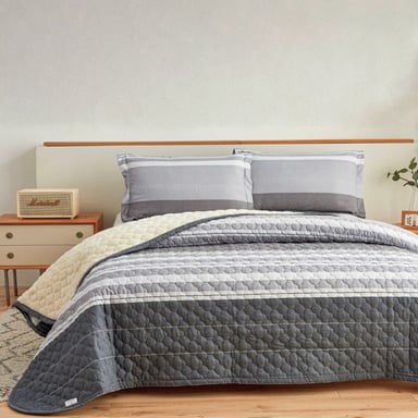 SET CUBRECAMA SHERPA ALGODÓN 1.5 PLZ - 1