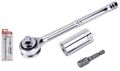 LLAVE MPT DADO UNIVERSAL CON RACHET MEDIDA 7-19MM TOOLS