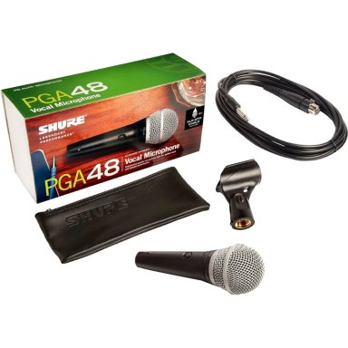 MICROFONO DINÁMICO SHURE PGA48-XLR
