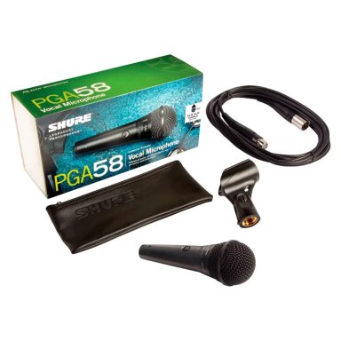 MICROFONO DINÁMICO SHURE PGA58-XLR