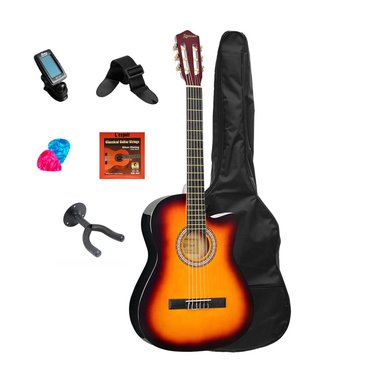 PACK GUITARRA ACUSTICA SUNBURST DJERSEN