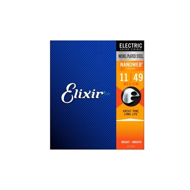 SET DE CUERDAS ELIXIR NANOWEB 11-49 PARA GUITARRA ELÉCTRICA 12102