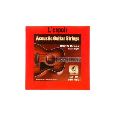 SET DE CUERDAS LESPOIR 10-50 PARA GUITARRA ACÚSTICA LA-10
