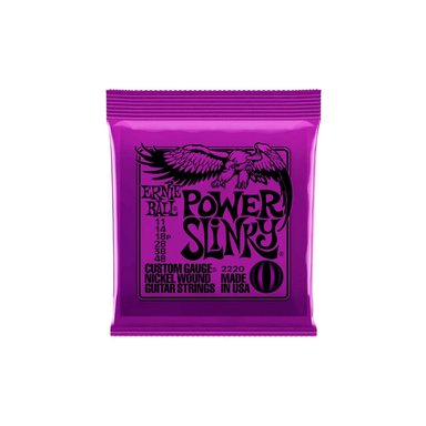 SET DE CUERDAS ERNIE BALL ERNIEBALL 11-48 PARA GUITARRA ELÉCTRICA POWER SLINKY 2220