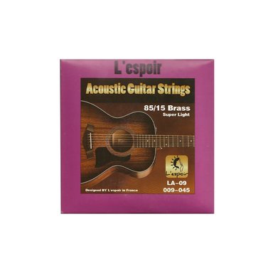 SET DE CUERDAS LESPOIR 09-45 PARA GUITARRA ACÚSTICA LA-09