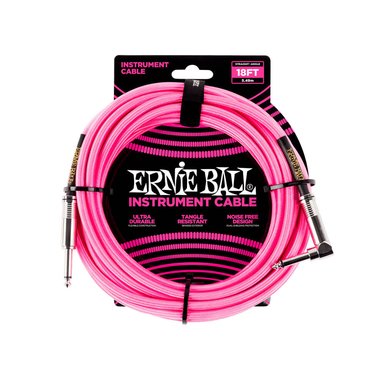 CABLE GUITARRA 6083 5.49M ERNIE BALL ROSA