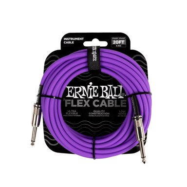 CABLE ERNIE BALL FLEX MORADO DE 6 MTRS - 6420