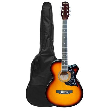 PACK GUITARRA ACUSTICA METAL SUNBURST DJERSEN SG040C SB - 2