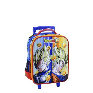 SET MOCHILA SCOOL DRAGON BALL OFICIO PREMIUM MALETA LONCHERA CARTUCHERA 3PZA NARANJA - 2