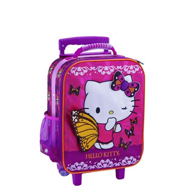 SET MOCHILA SCOOL HELLO KITTY MALETA OFICIO PREMIUM REFORZADO 3 PIEZAS EVA3D ROSADO - 2