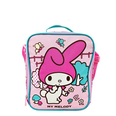 SET MOCHILA SCOOL MY MELODY OFICIO MALETA ESPALDA NIÑA EVA 3D 3 PIEZAS ROSADO BEBÉ - 4