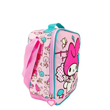 SET MOCHILA SCOOL MY MELODY OFICIO MALETA ESPALDA NIÑA EVA 3D 3 PIEZAS ROSADO BEBÉ - 5