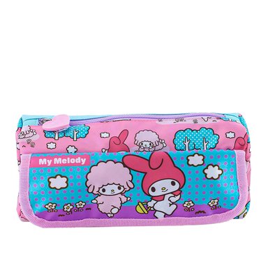 SET MOCHILA SCOOL MY MELODY OFICIO MALETA RUEDAS NIÑA EVA 3D 3 PIEZAS KAWAII CELESTE CLARO - 6
